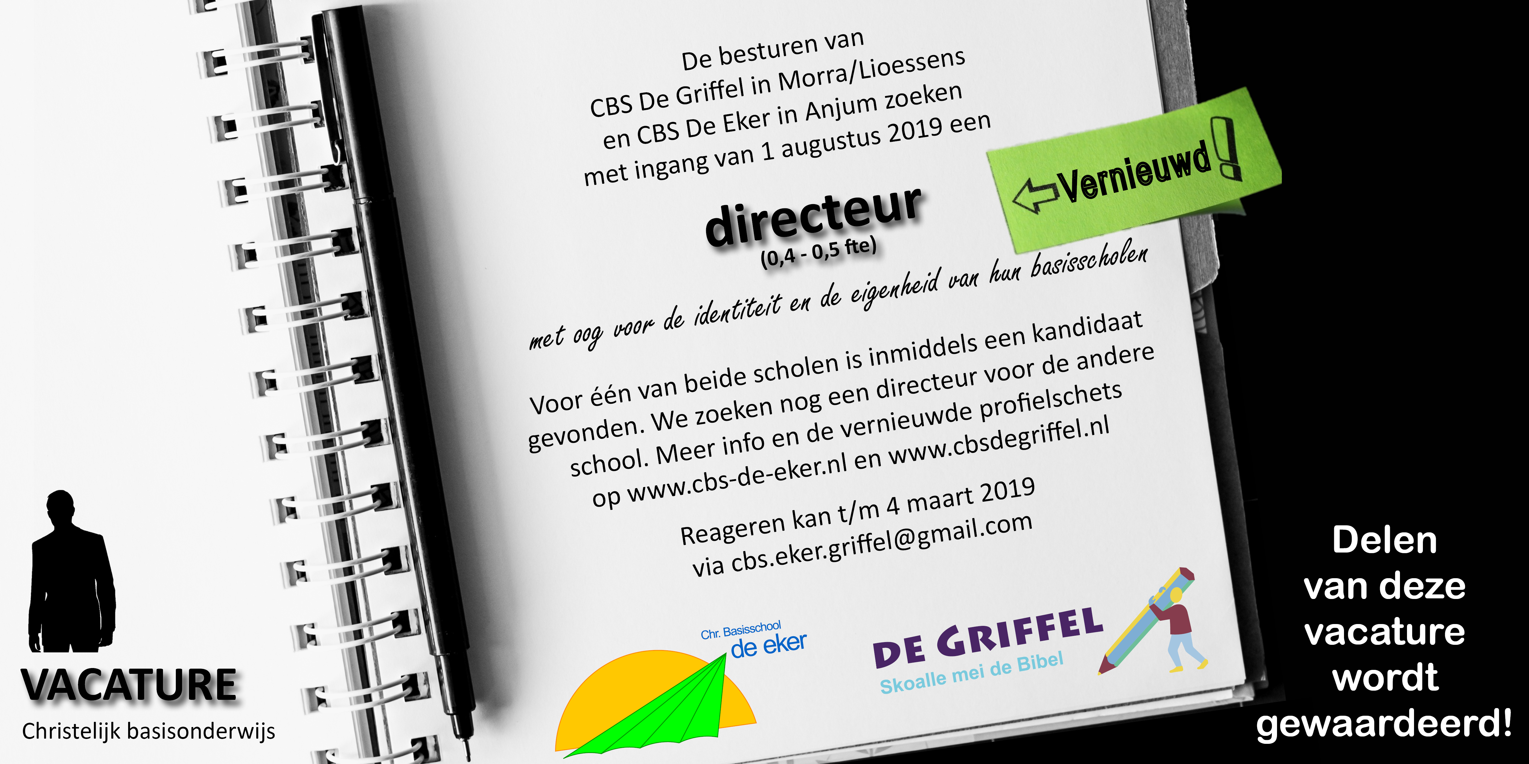 Vacature vernieuwd